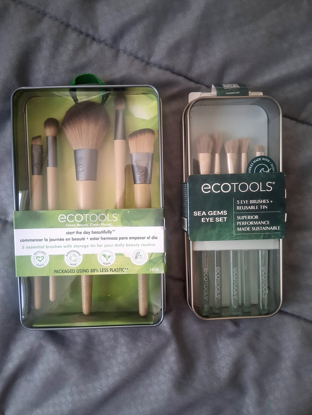 EcoTools Bamboo Handle Brush Sets - Natural & Green
